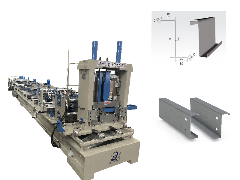 Профилегибочная машина для производства прогонов
